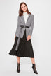 Crowbar Patterned Knitted Coat