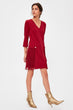 Burgundy Piliseli Dress