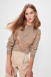 Beige Lace Detail Sweater Sweater