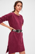 Purple Slit Sweater Sweater Dress