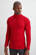 Male Long-Sleeve Turtleneck Textured Sweater New