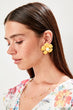 Flowering 2'li Suit Necklace Bijouterie Earrings