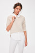 Camel Shirt Collar Knitted Blouse