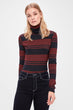 Multicolour Stripe Knitted Blouse