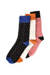 Striped 3'lü Socks