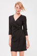 Black Buckle Detail Dress