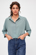 Mint Asymmetrical Shirt