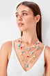 Shelled Cubic Zirconia Necklace
