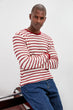 Male Bike Collar Striped Knitting New Sweater