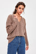 Beige Braided Lurex Sweater Sweater