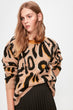 Trendyol Mustard Patterned Knitwear Sweater TWOAW20KZ0777