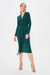 Emerald green Tassels Dress