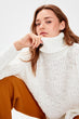 Trendyol Raw White Turtleneck Sweater Sweater TWOAW20FH0034