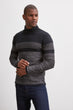 Men Funnel Collar Long Sleeve New Sweater