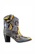 Genuine Leather Snake Pattern Women 'S Boots