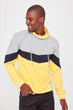 Men Panelled Funnel Collar New Sweatshirt