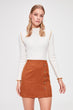 Button Detail Skirt