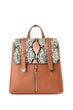 Snake Pattern Women Backpack