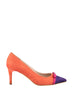 Orange Suede Women 'S Heels Shoes