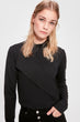 Upright Collar Knitted Blouse