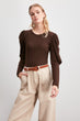 Shirred Knitted Blouse