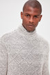 Men Textured Knit Sweater