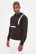 Black Male Hooded Stripe Long Sleeve New Sweatshirt