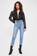 Waist Detail High  Mom Jeans