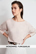 Eyelash Basic Knitted Blouse