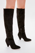 Black Suede Women Boots