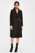 Black Chain Detail Stamp Coat
