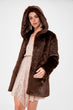 Hooded Fur Coat