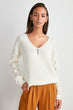 V-Neck Knitwear Sweater