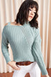 Women Shoulder Handcuffed Turtleneck Sweater Sweater