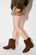 Khaki Suede Women Boots