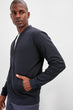 Male Crew Neck Front Zipper Cardigan