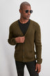 Male Front Buttoned Pockets Sweater Cardigan