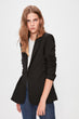 Black Jacket with Ruffle Detail
