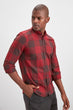 Male Slim Fit Lumberjack Plaid Shirt New