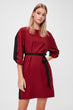 Belted With Color Block Dress