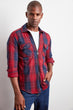 Male Pocket Plaid Shirt New