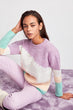 Blue Colorblock Sweater Sweater