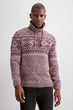Men Funnel Collar Long-Sleeved Sweater