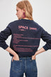 Back Printed Knitted Sweatshirt