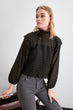 Ruched Knitted Blouse