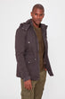 Men 'S Hooded Zipper Snaps Cotton New Coat