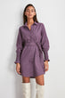 Belted Sleeve Detail Dress