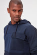 Male Hooded Textured Pockets Sweatshirt