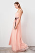 Arched Drape Detail Evening Dress
