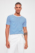 Blue Men 'S Striped T Shirt New